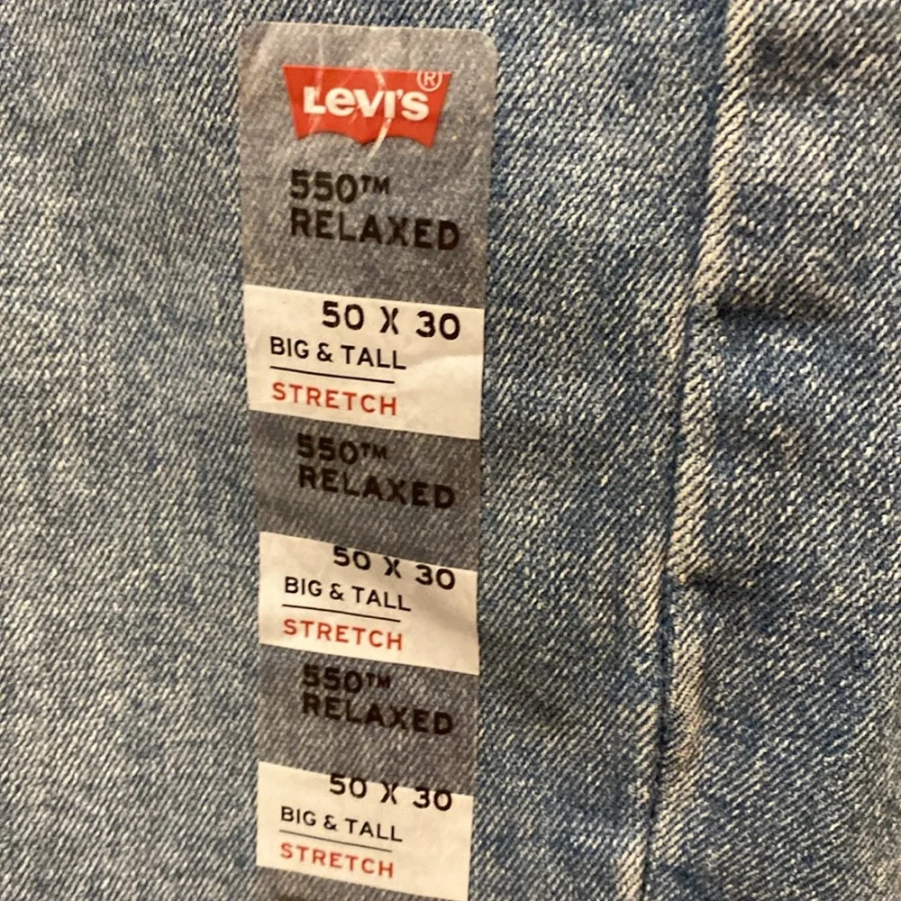 Levi’s Big‎ & Tall 550 Relaxed Jean. Sits at Your Waist, Loose Through the Thigh